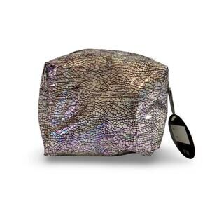 Holographic loaf makeup bag